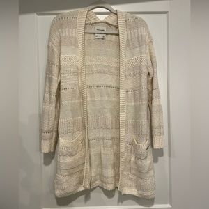 Cream Abercrombie and Fitch Cardigan